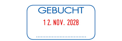 Abdruckbeispiel: S260 L3 "GEBUCHT"
