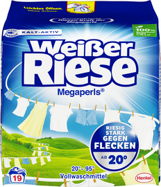 Lessive en poudre weißer Riese Megapearls