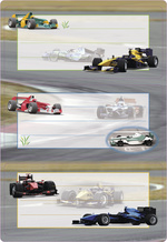 Étiquettes pour livres "Voitures de course"