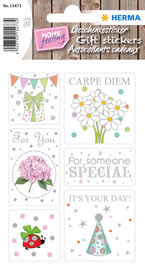 Etiquettes pour cadeaux HOME "Good Luck"