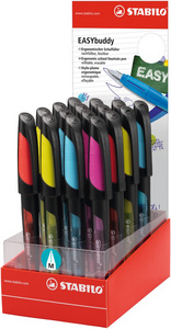 16er Display, Füllhalter EASYbuddy M - schwarz/farbig