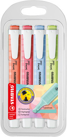 Surligneur swing(R) cool Pastel Edition, étui de 4 (55500486)