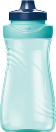 Trinkflasche ORIGINS, 0,43 Liter, blau / türkis - geöffnet