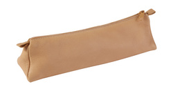 Schlamper-Etui Naturleder, trapezförmig