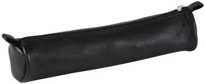 Schlamper-Rolle schwarzes Leder, klein