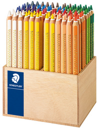 Dreikant-Buntstift Noris super jumbo, 96er Holz-Display