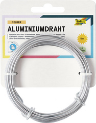 Aluminium-Basteldraht, silber