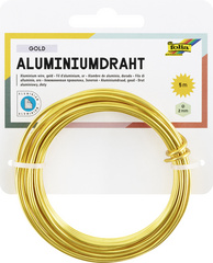 Aluminium-Basteldraht, gold
