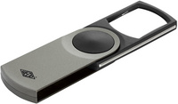 Rechtecklupe SWING-IT mit LED-Beleuchtung, silber
