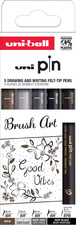  Fineliner-Set PIN PF "Brush Art", 5er Set