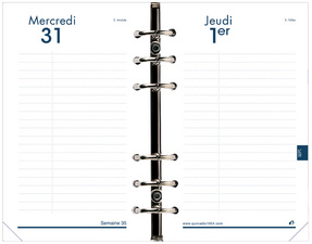 Recharge pour organiseur "TIMER 17" - 100 x 170 mm