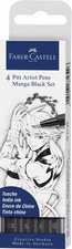 Tuschestift PITT artist pen, Black Set
