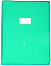Protège-cahier Cristalux - transparent, vert