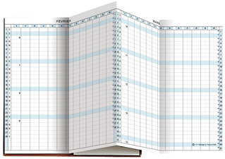 Visuel de référence: Agenda de poche "EXAPLAN 17", grille