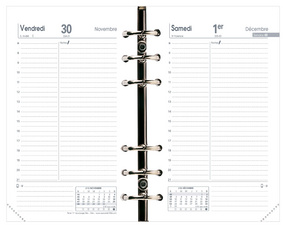 Recharge pour organiseur "TIMER 17" - 100 x 170 mm
