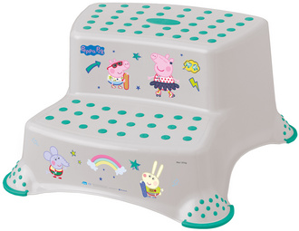 Marchepied "igor Peppa Pig", gris clair