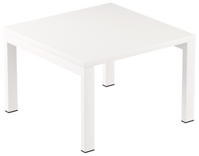  Table basse easyDesk carré, blanc / blanc