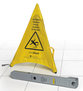 Cône de signalisation Pop-Up "Attention sol glissant"