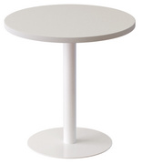 Table d'appoint easyDesk, blanc / blanc