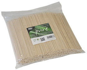  Symbolbild: Schaschlikspieße "pure", Holz