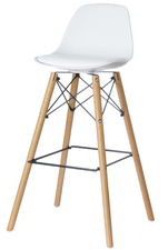 Chaise de bar "StEELWOOD", blanc