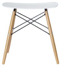 Tabouret "SKOLL", blanc