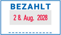 Abdruckbeispiel "BEZAHLT"