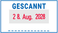 Abdruckbeispiel "GESCANNT"
