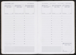 Recharge pour agenda Moderne INT351