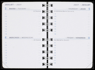 Recharge pour agenda Moderne INT8310/2