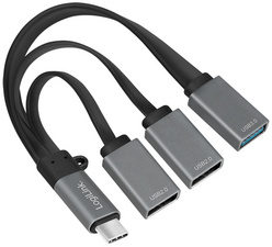 USB 3.0 Hub mit USB-C 3.1 Gen1 Anschluss, 3 Port