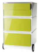 Rollcontainer, weiß / grün