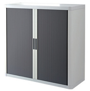 Rollladenschrank, weiß / anthrazit