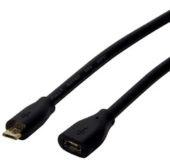 Visuel de référence: Câble de rallonge USB 2.0, micro USB-B mâle - micro USB-B femelle