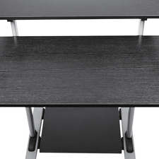 PC-Sitz-/Steh-Arbeitsplatz, Ansicht von oben