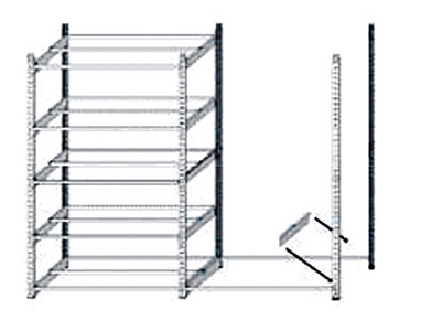 Zeichnung: Grundelement und Anbauelement