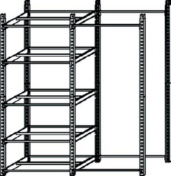 Zeichnung: Grundelement und Anbauelement