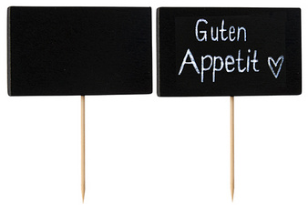  Fingerfood-Spieße "Blackboard", 37 x 63 mm