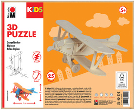 3D Puzzle "Flugzeug Doppeldecker", Verpackung