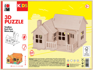3D Puzzle "Strandhaus", Verpackung