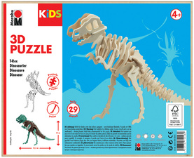 3D Puzzle "T-Rex Dinosaurier", Verpackung