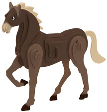 3D Puzzle "Pferd", Anwendung