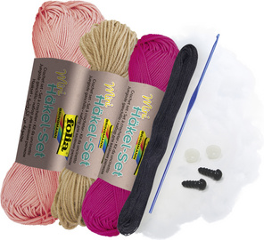 Mini kit de crochet "Flamand", contenu