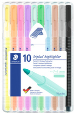 Surligneur "triplus highlighter", étui de 10