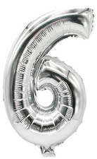 Folienballon "Zahlen" 6
