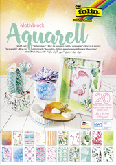 Bloc de papier à motifs "Aquarelle"