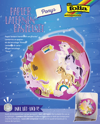 Papier Laternen-Bastelset "Pony"