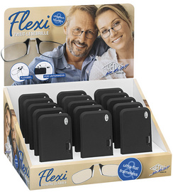 Zweit-Lesebrille "Flexi", bügellos, 15er Display