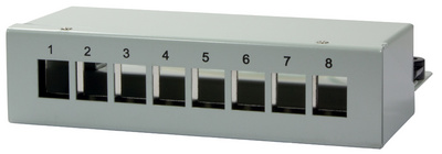 Stahlgehäuse für  8 Keystone Module