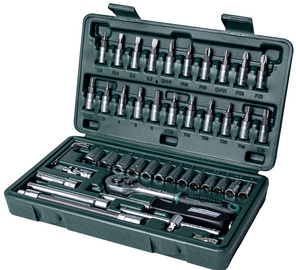 Jeu de douilles 1/4", 46 pièces